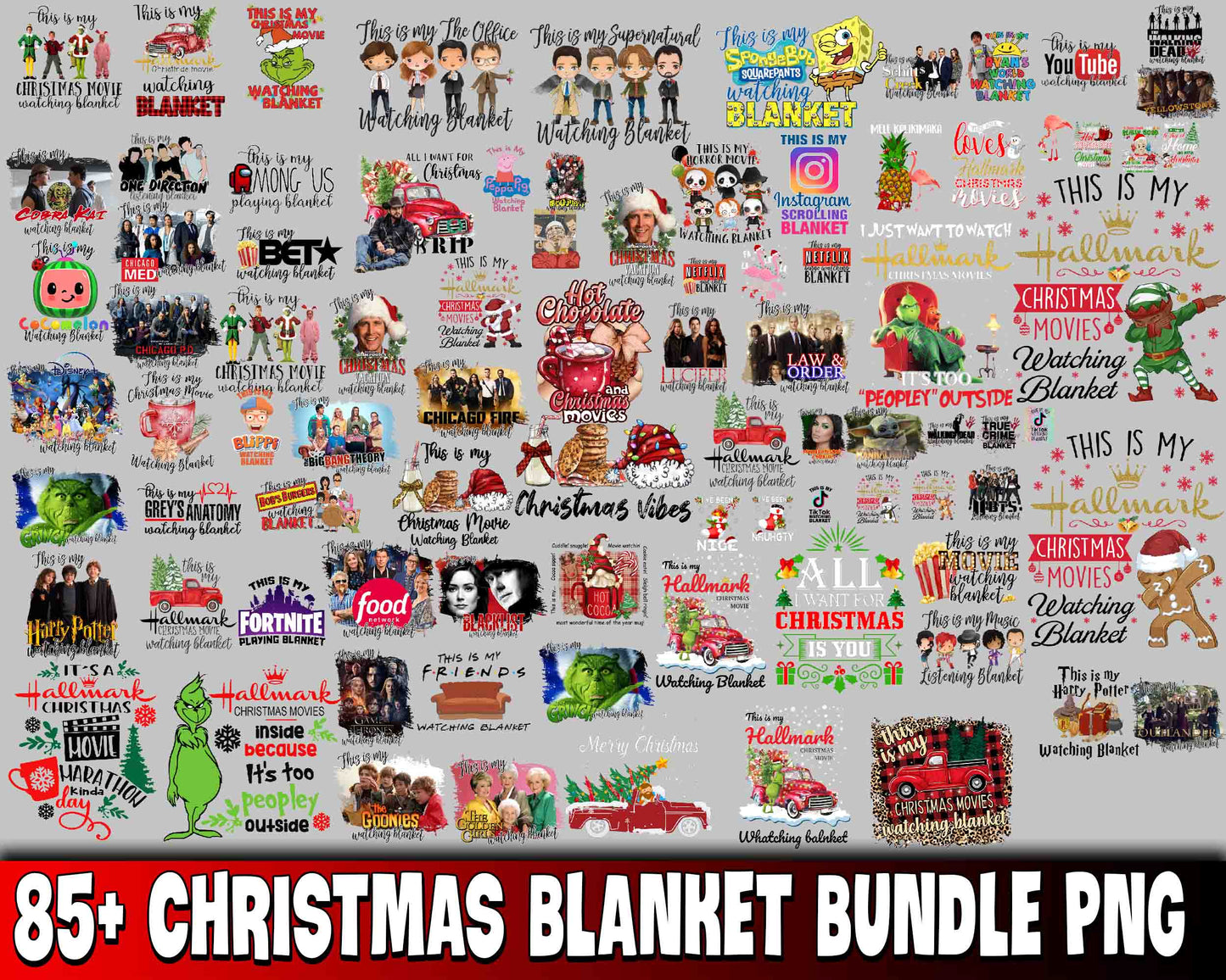 85+ file Christmas Blanket bundle PNG ,  Christmas Blanket bundle PNG , for Cricut, Silhouette, digital, file cut