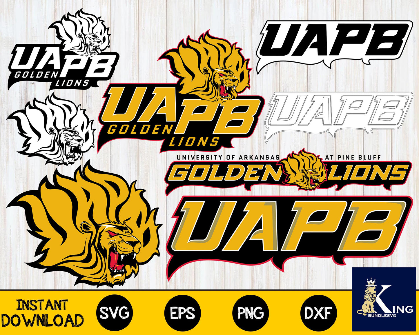 Arkansas-PB Golden Lions svg dxf eps png, bundle ncaa svg, for Cricut, Silhouette, digital, file cut