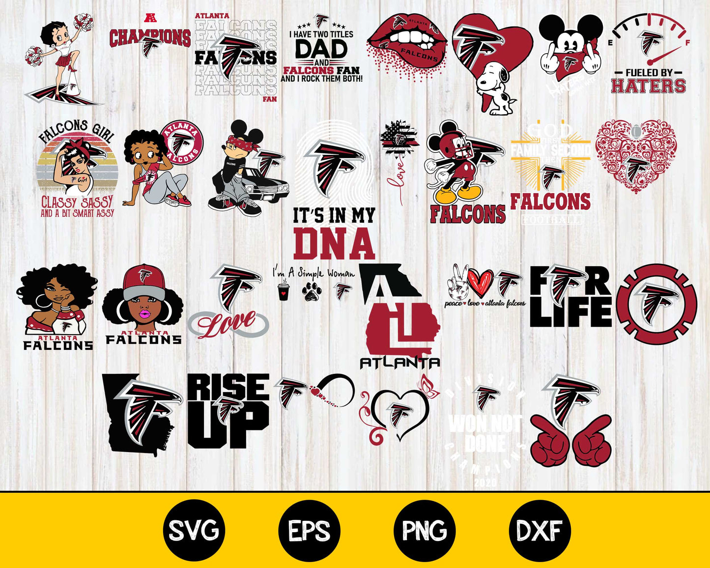 Atlanta Falcons Bundle svg,Atlanta Falcons Nfl svg, Bundle sport Digital Cut Files svg eps dxf png file, for Cricut, Silhouette, digital, file cut