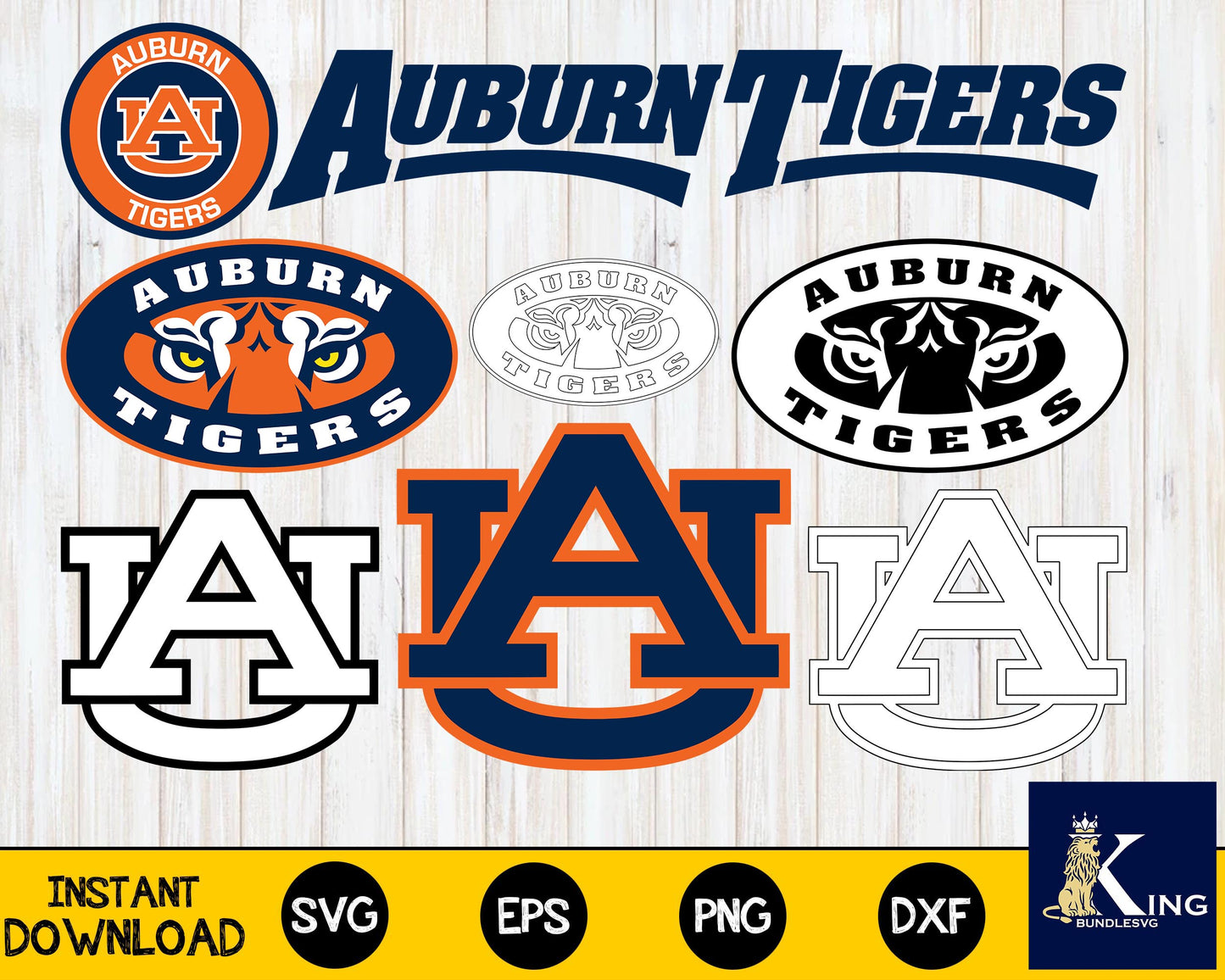 Auburn Tigers svg dxf eps png, bundle ncaa svg, for Cricut, Silhouette, digital, file cut