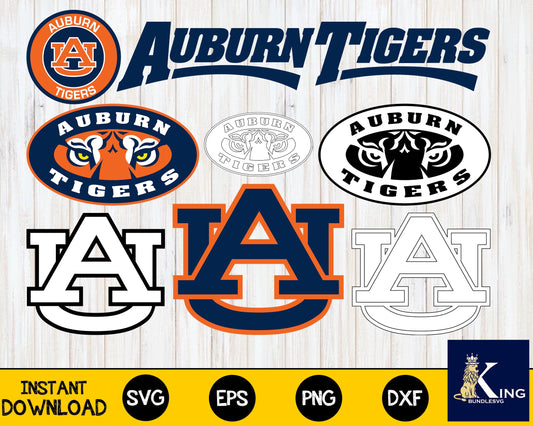 Auburn Tigers svg dxf eps png, bundle ncaa svg, for Cricut, Silhouette, digital, file cut