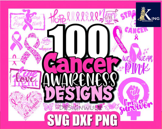 Breast Cancer SVG Bundle, Breast Cancer Svg, Cancer Awareness Svg, Cancer Survivor Svg, Fight Cancer  for Cricut, Silhouette, digital, file cut
