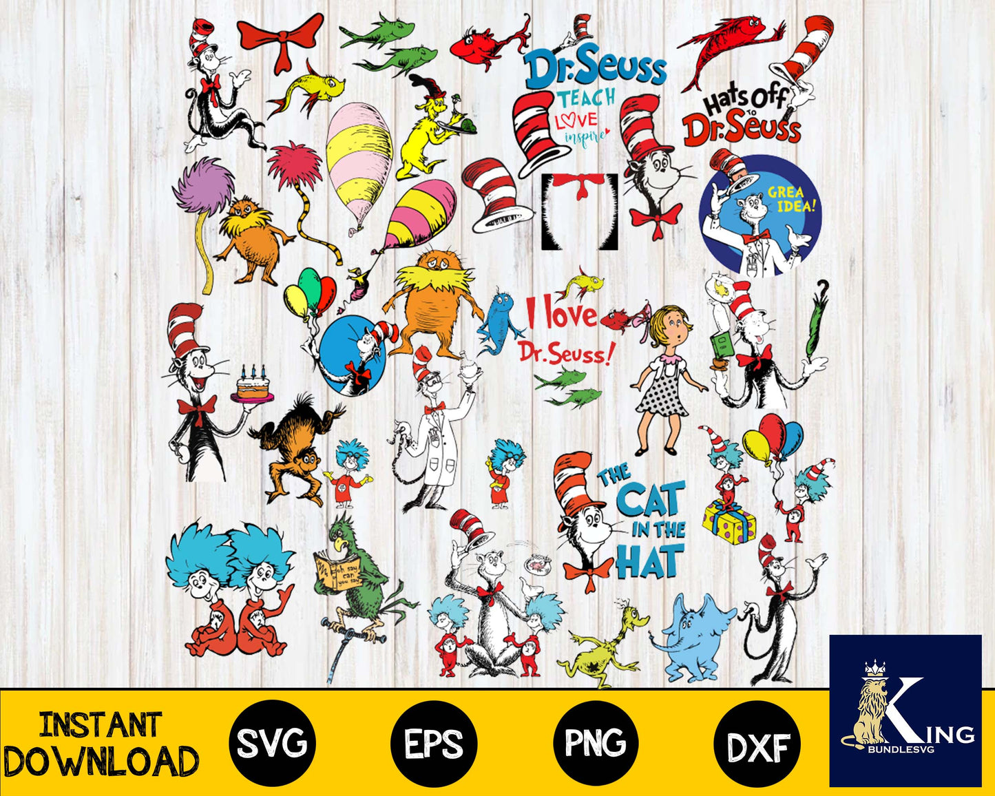 Bundle Dr Seuss,Thing 1 Thing 2,Dr Seuss Hat , Dr Seuss Birthday ,Seuss,Cat in the Hat ,Green Eggs and Ham Svg ,mega Dr seuss Bundle  svg ,bundle dr seuss for Cricut, Silhouette, digital, file cut