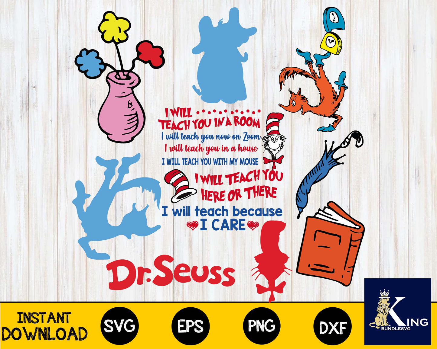 Bundle I wiil teach you in a room, Dr Svg ,mega Dr seuss Bundle  svg ,bundle dr seuss for Cricut, Silhouette, digital, file cut