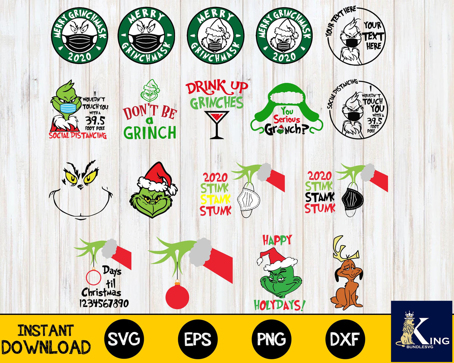 Grinch Bundle  svg,Big bundle Grinch svg eps png, for Cricut, Silhouette, digital, file cut