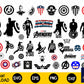 44+ file Captain America SVG Mega Bundle  svg eps png, for Cricut, Silhouette, digital, file cut