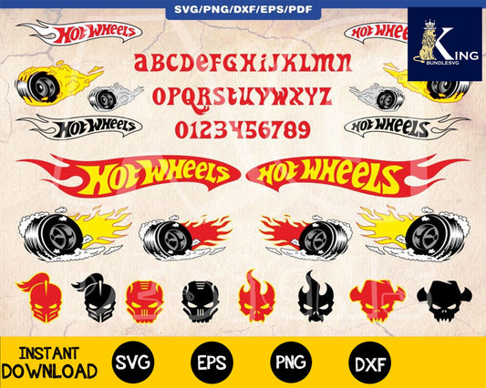 Cars HW Bundle Svg, Gamer Alphabet Clipart Png, Video Game Silhouette, Pdf, Hot Bundle, Wheels Cricut Cut File Dxf, Race Car Games Svg Epsfor Cricut, Silhouette, digital, file cut