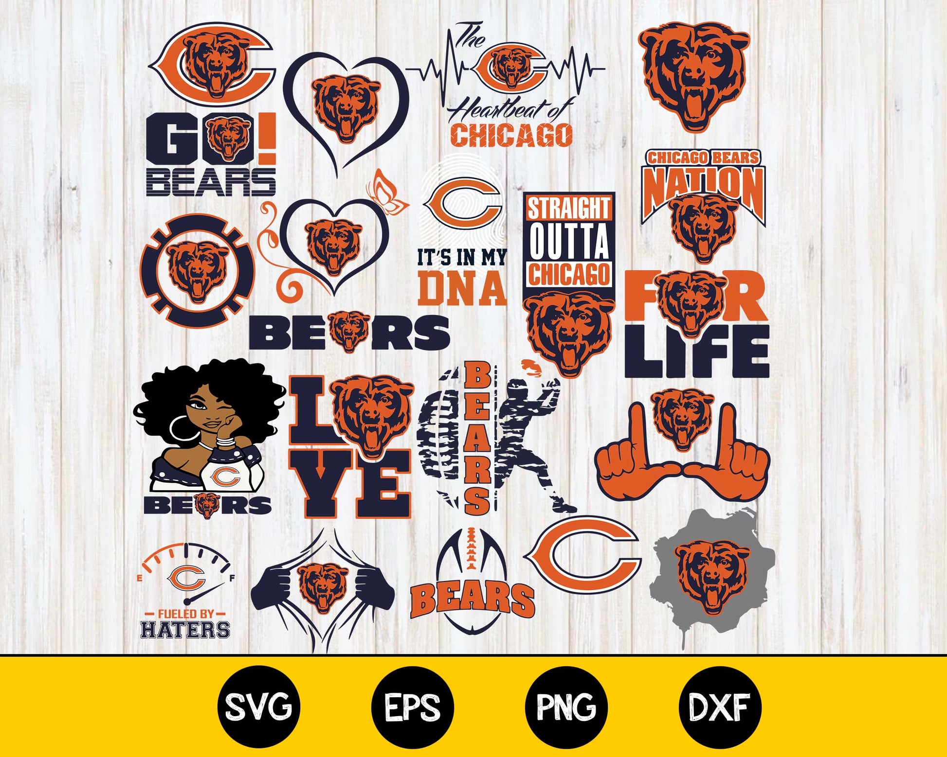 Chicago Sports Bundle Logo Teams Svg, Chicago Sports Clipart Svg