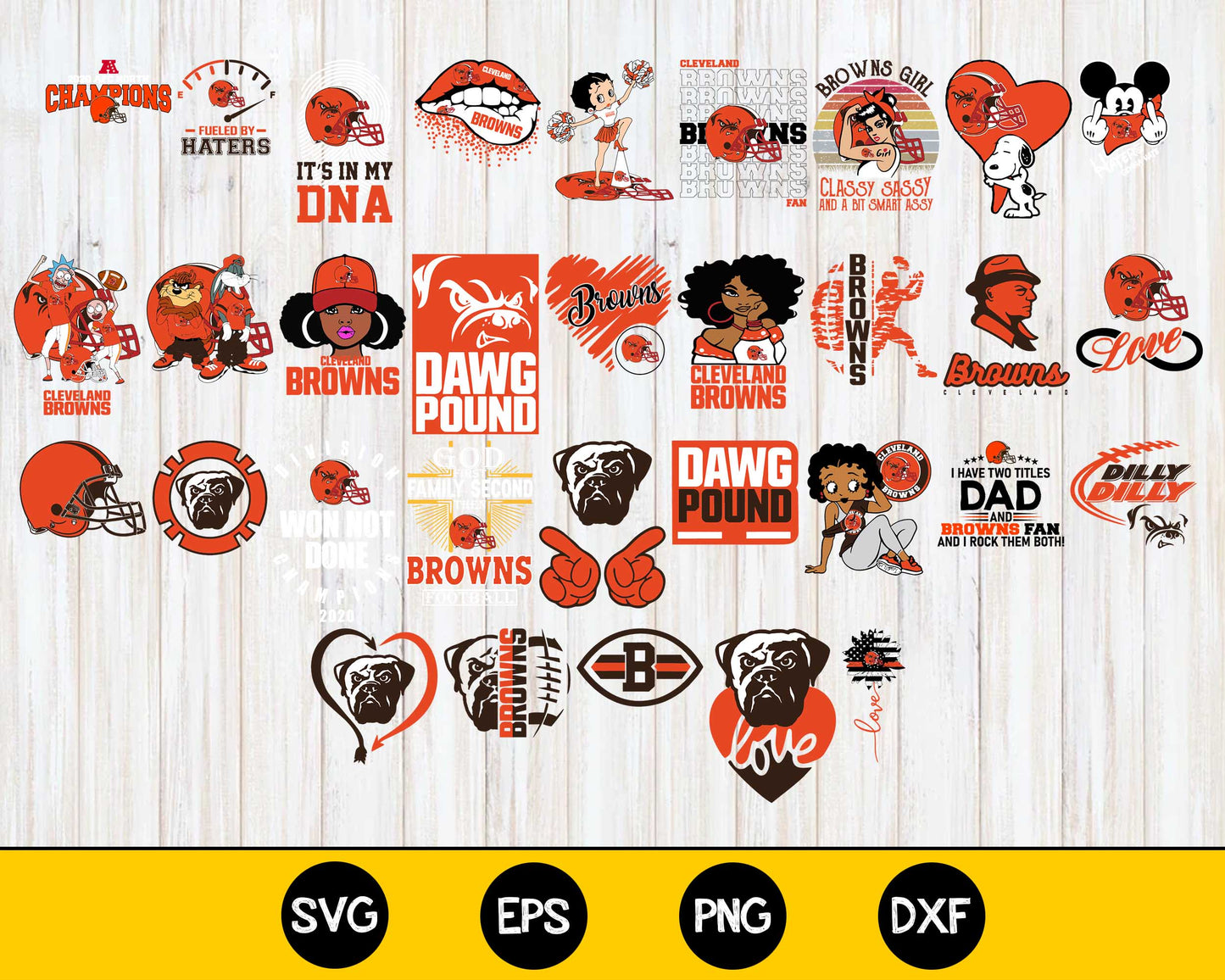 Cleveland Browns Bundle svg, Cleveland Browns Nfl svg, Bundle sport Digital Cut Files svg eps dxf png file, for Cricut, Silhouette, digital, file cut