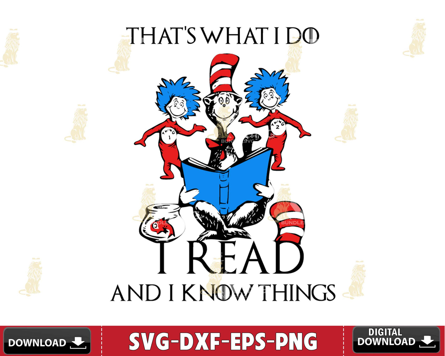 Cat in the hat reading rab svg dxf eps png ,mega bundle dr seuss svg,bundle dr seuss for Cricut, Silhouette, digital, file cut