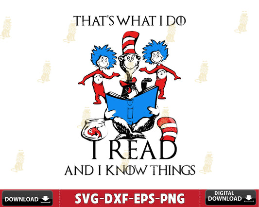 Cat in the hat reading rab svg dxf eps png ,mega bundle dr seuss svg,bundle dr seuss for Cricut, Silhouette, digital, file cut