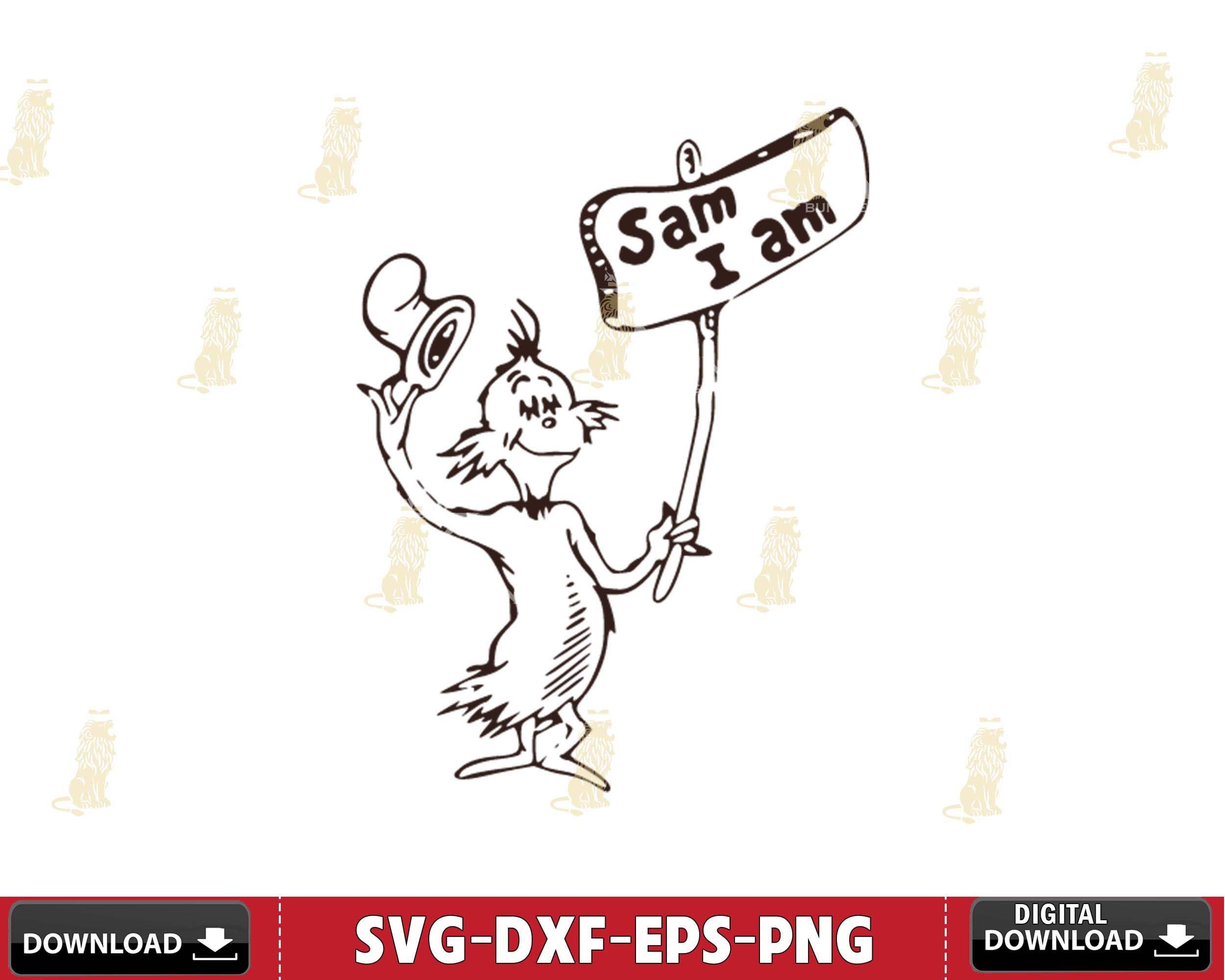Sam i am svg dxf eps png ,mega bundle dr seuss svg,bundle dr seuss for ...