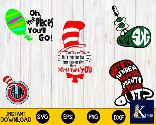 DR seuss svg, BUNDLE dr seuss svg,mega bundle dr seuss svg,bundle dr seuss for Cricut, Silhouette, digital, file cut