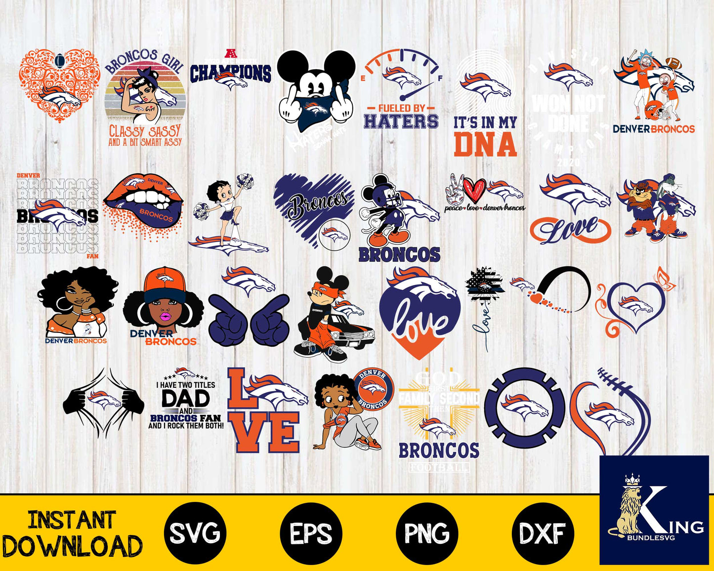 Denver Broncos Bundle svg,Denver Broncos Nfl svg, Bundle sport Digital Cut Files svg eps dxf png file, for Cricut, Silhouette, digital, file cut