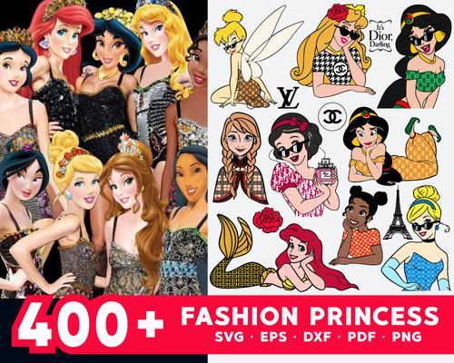 Disney Fashion Princess Bundle svg,400+ files Disney Fashion Princess svg eps png, for Cricut, Silhouette, digital, file cut