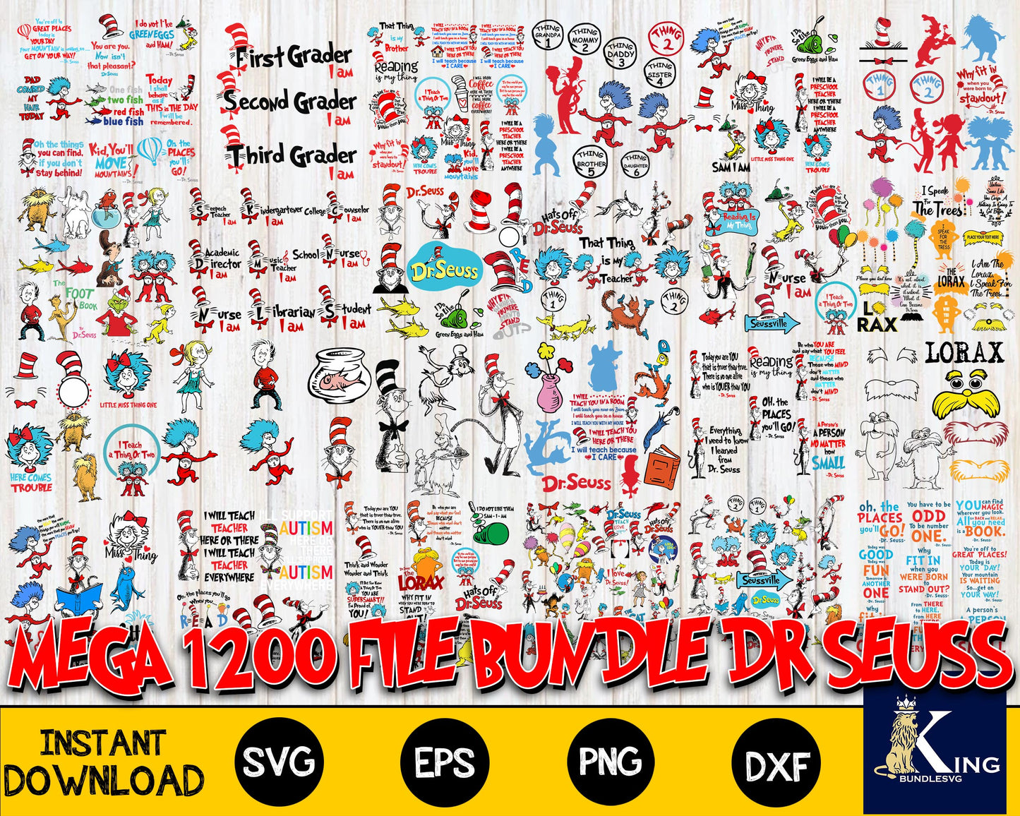 Dr Seuss Bundle svg,5750+ files Dr Seuss svg eps png, for Cricut, Silhouette, digital, file cut