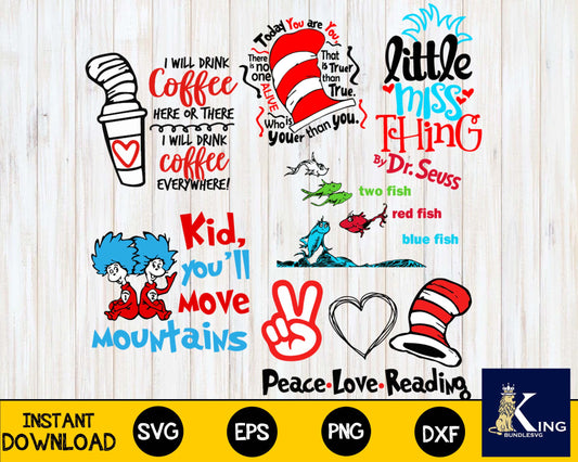 Dr seuss svg, Dr Seuss bundle svg,mega bundle dr seuss svg,bundle dr seuss for Cricut, Silhouette, digital, file cut