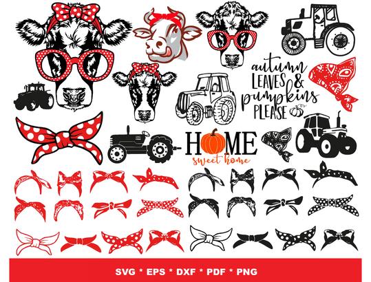 Farm Bundle svg,1200+ files Farm svg eps png, for Cricut, Silhouette, digital, file cut