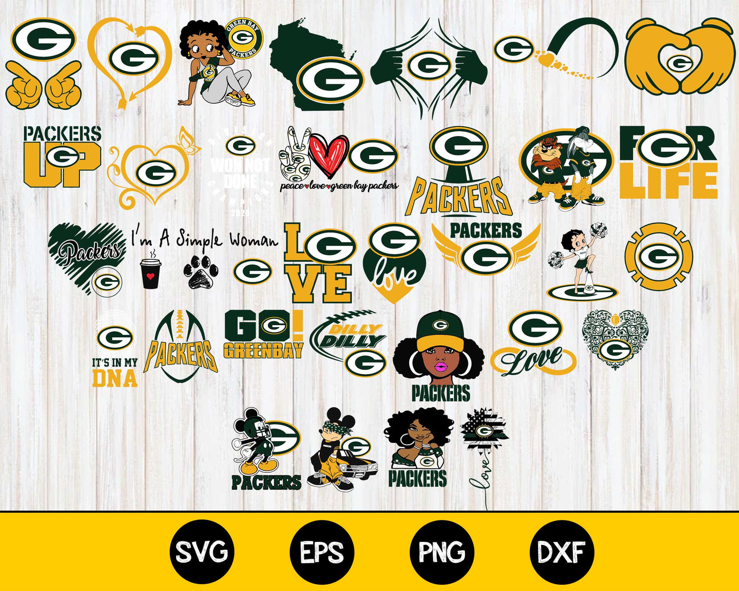 Green Bay Packers 2 Bundle svg,Green Bay Packers 2 Nfl svg, Bundle sport Digital Cut Files svg eps dxf png file, for Cricut, Silhouette, digital, file cut