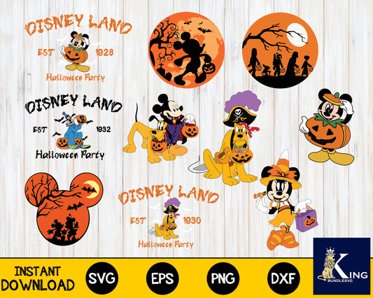 halloween disney svg Bundle svg, Halloween svg eps png, for Cricut, Silhouette, digital, file cut