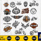 Harley Davidson Bundle svg,200+ files Harley Davidson svg eps png, for Cricut, Silhouette, digital, file cut