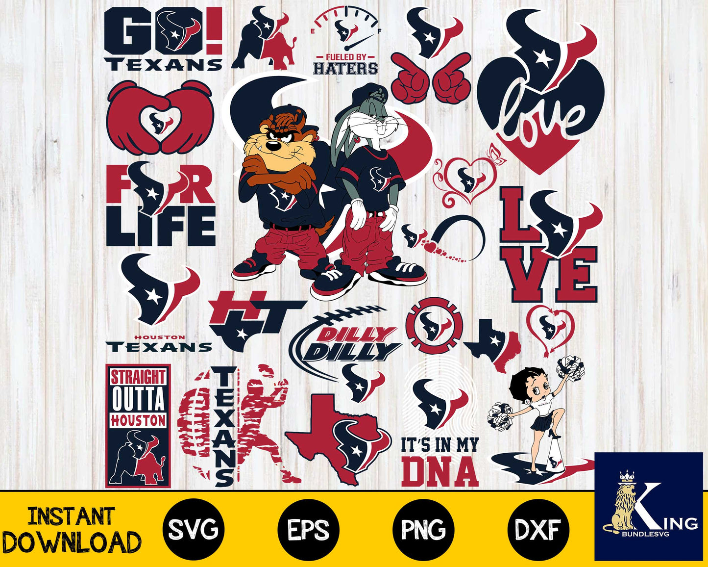 Houston Texans Design Upgrade Set SVG Files, NFL Football - Cricut,  Silhouette Studio, Digital Cut Files