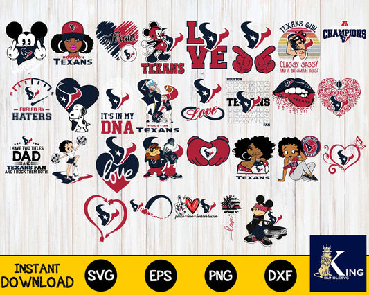 Houston Texans 2 Bundle svg,Houston Texans 2 Nfl svg, Bundle sport Digital Cut Files svg eps dxf png file, for Cricut, Silhouette, digital, file cut