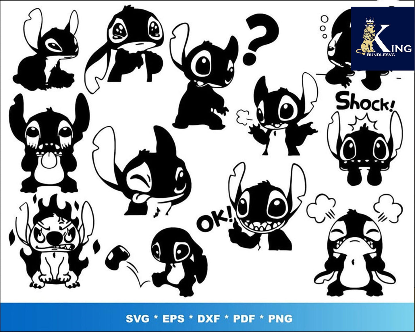 Lilo And Stitch Bundle svg,300+ files Lilo And Stitch svg eps png, for Cricut, Silhouette, digital, file cut