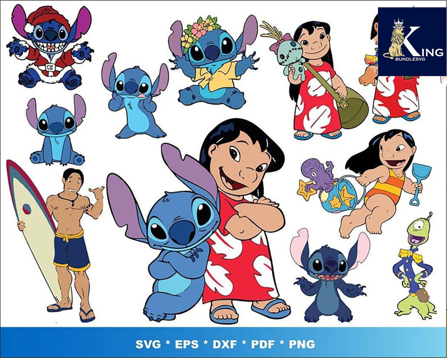 Lilo And Stitch Bundle svg,300+ files Lilo And Stitch svg eps png, for Cricut, Silhouette, digital, file cut