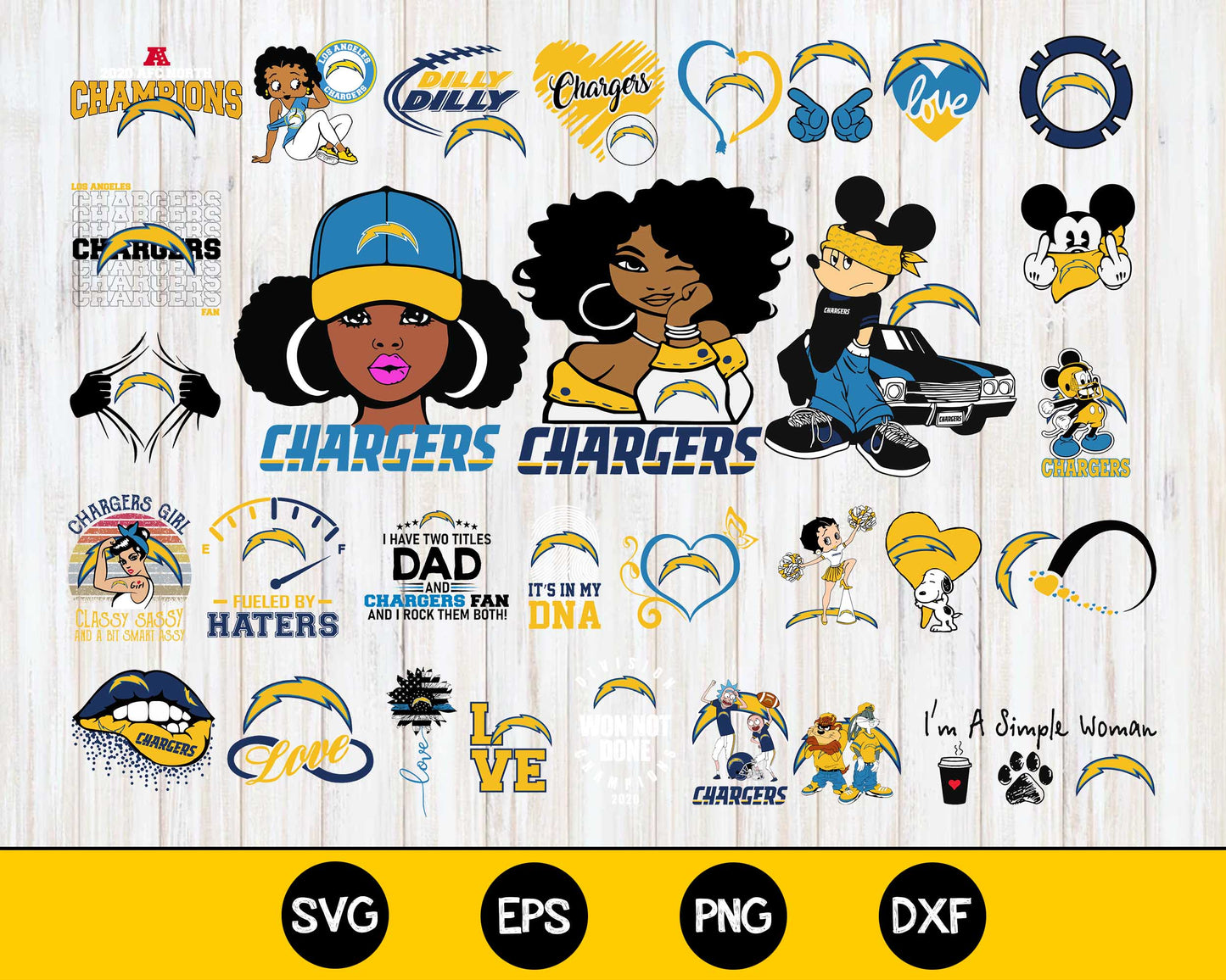 Los Angeles Chargers 2 Bundle svg,PLos Angeles Chargers 2Nfl svg, Bundle sport Digital Cut Files svg eps dxf png file, for Cricut, Silhouette, digital, file cut