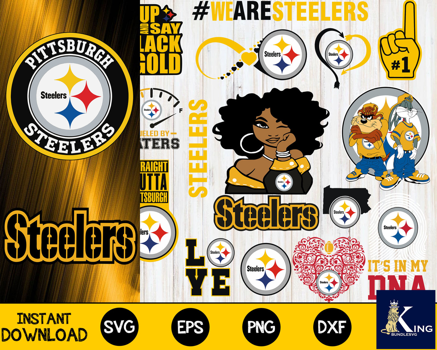 Pittsburgh Steelers Bundle 20, bundle Nfl, Bundle sport Digital Cut Files Svg Dxf Eps Png file 3, for Cricut, Silhouette, digital, file cut