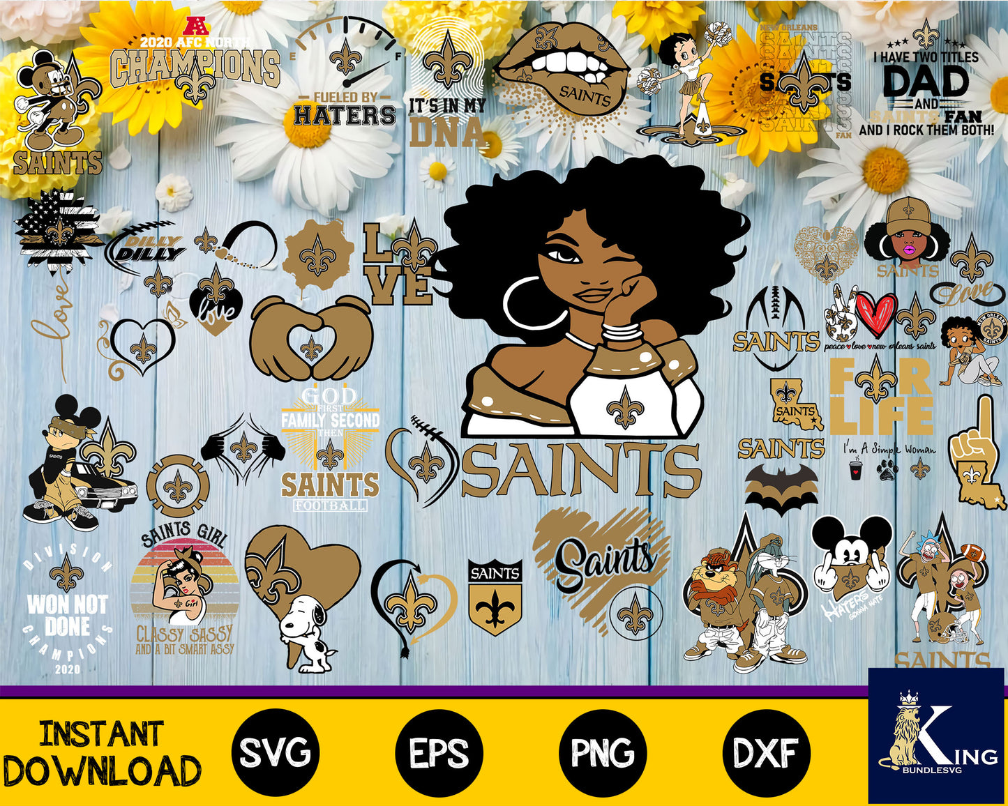 Bundle New Orleans Saints, New Orleans Saints Nfl, Bundle sport Digital Cut Files svg eps dxf png file, for Cricut, Silhouette, digital, file cut