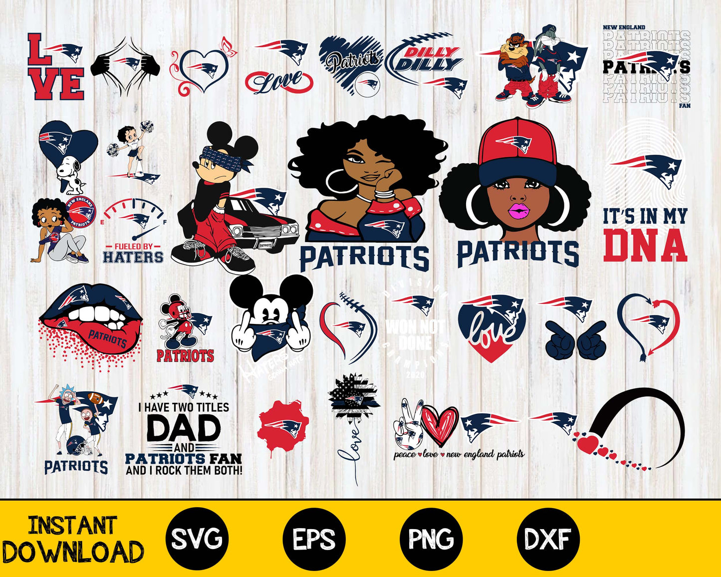 New England Patriots Bundle svg, New England Patriots Nfl svg, Bundle sport Digital Cut Files svg eps dxf png file, for Cricut, Silhouette, digital, file cut