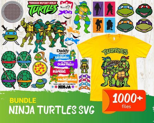 Ninja Turtles Bundle svg,1000+ files Ninja Turtles svg eps png, for Cricut, Silhouette, digital, file cut