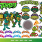 Ninja Turtles Bundle svg,1000+ files Ninja Turtles svg eps png, for Cricut, Silhouette, digital, file cut