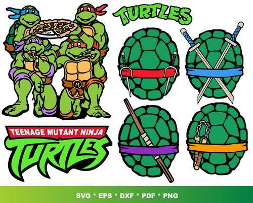 Ninja Turtles Bundle svg,1000+ files Ninja Turtles svg eps png, for Cricut, Silhouette, digital, file cut