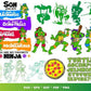 Ninja Turtles Bundle svg,1000+ files Ninja Turtles svg eps png, for Cricut, Silhouette, digital, file cut