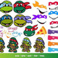Ninja Turtles Bundle svg,1000+ files Ninja Turtles svg eps png, for Cricut, Silhouette, digital, file cut
