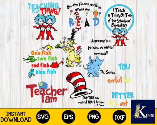 One Place You Will Go When You Read Dr Seuss Bundle Files, Dr Seuss Bundle, Reading svg,mega bundle dr seuss svg,bundle dr seuss for Cricut, Silhouette, digital, file cut