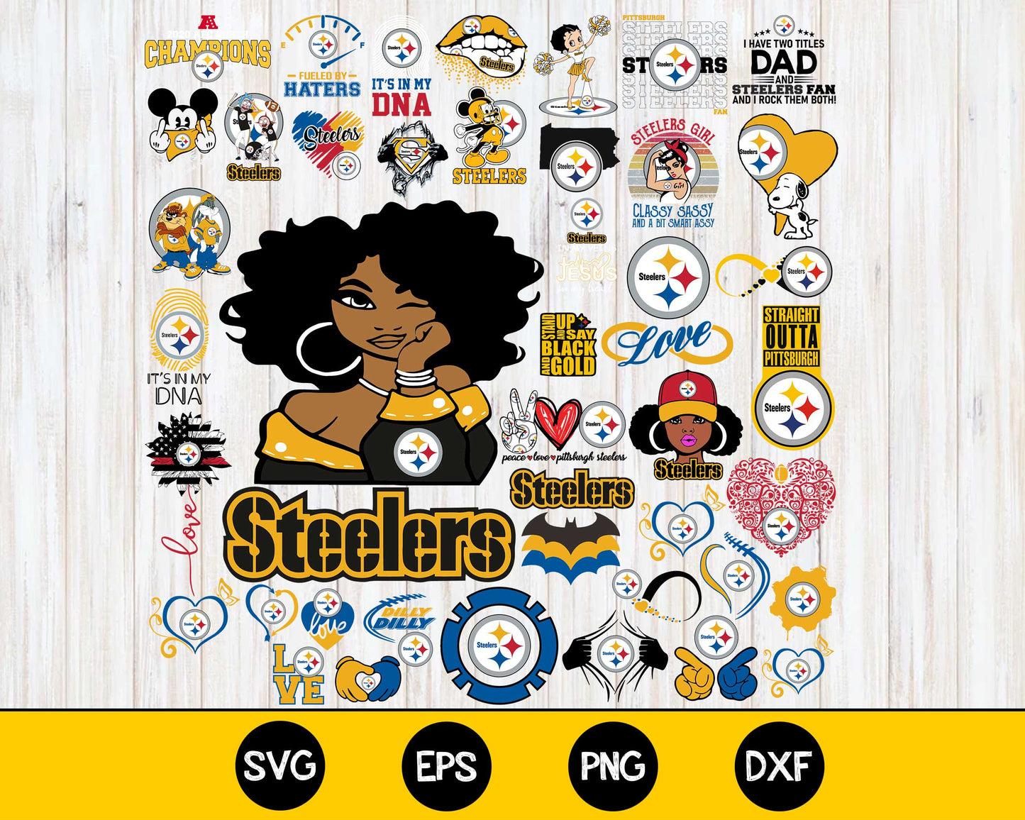 Pittsburgh Steelers Bundle svg, Pittsburgh Steelers Nfl svg, Bundle sport Digital Cut Files svg eps dxf png file, for Cricut, Silhouette, digital, file cut