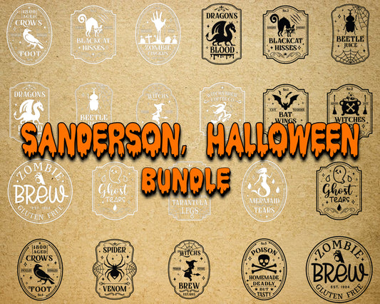 Sanderson bundle svg dxf eps png, bundle halloween  cricut, for Cricut, Silhouette, digital, file cut