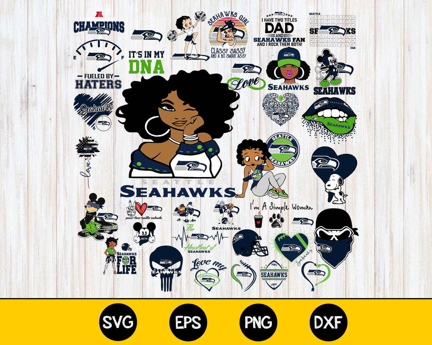 Seattle Seahawks 2 Bundle svg,Seattle Seahawks 2 Nfl svg, Bundle sport Digital Cut Files svg eps dxf png file, for Cricut, Silhouette, digital, file cut