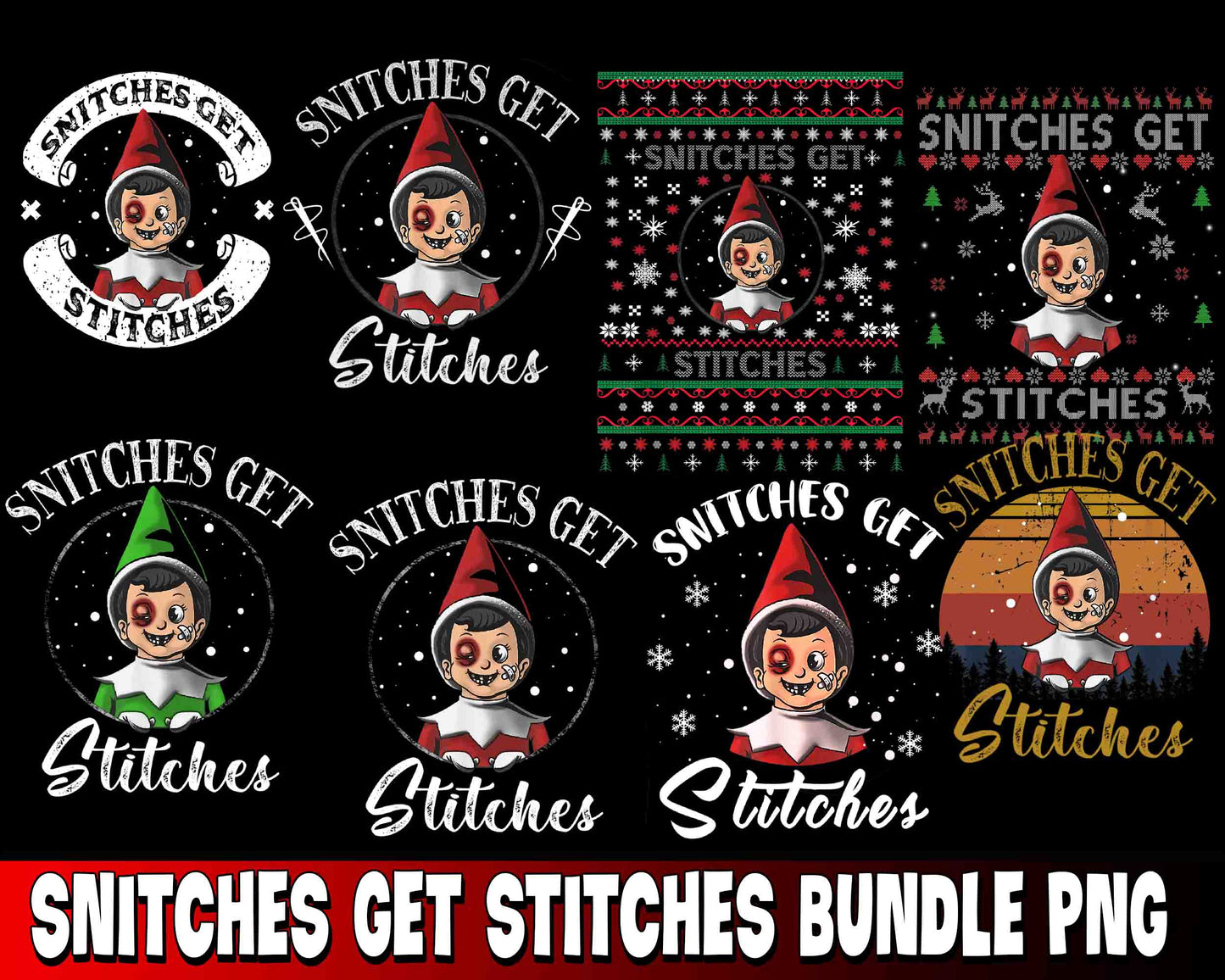 Snitches Get Stitches bundle PNG , Snitches Get Stitches PNG , for Cricut, Silhouette, digital download, file cut