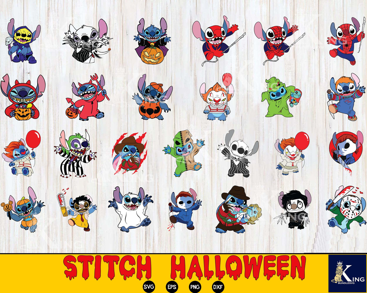 Stitch halloween Bundle svg,Stitch halloween svg dxf eps png, for Cricut, Silhouette, digital, file cut