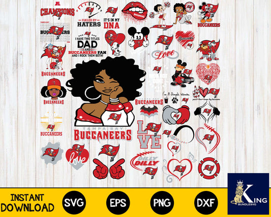 Tampa Bay Buccaneers Bundle svg,Tampa Bay Buccaneers Nfl svg, Bundle sport Digital Cut Files svg eps dxf png file, for Cricut, Silhouette, digital, file cut