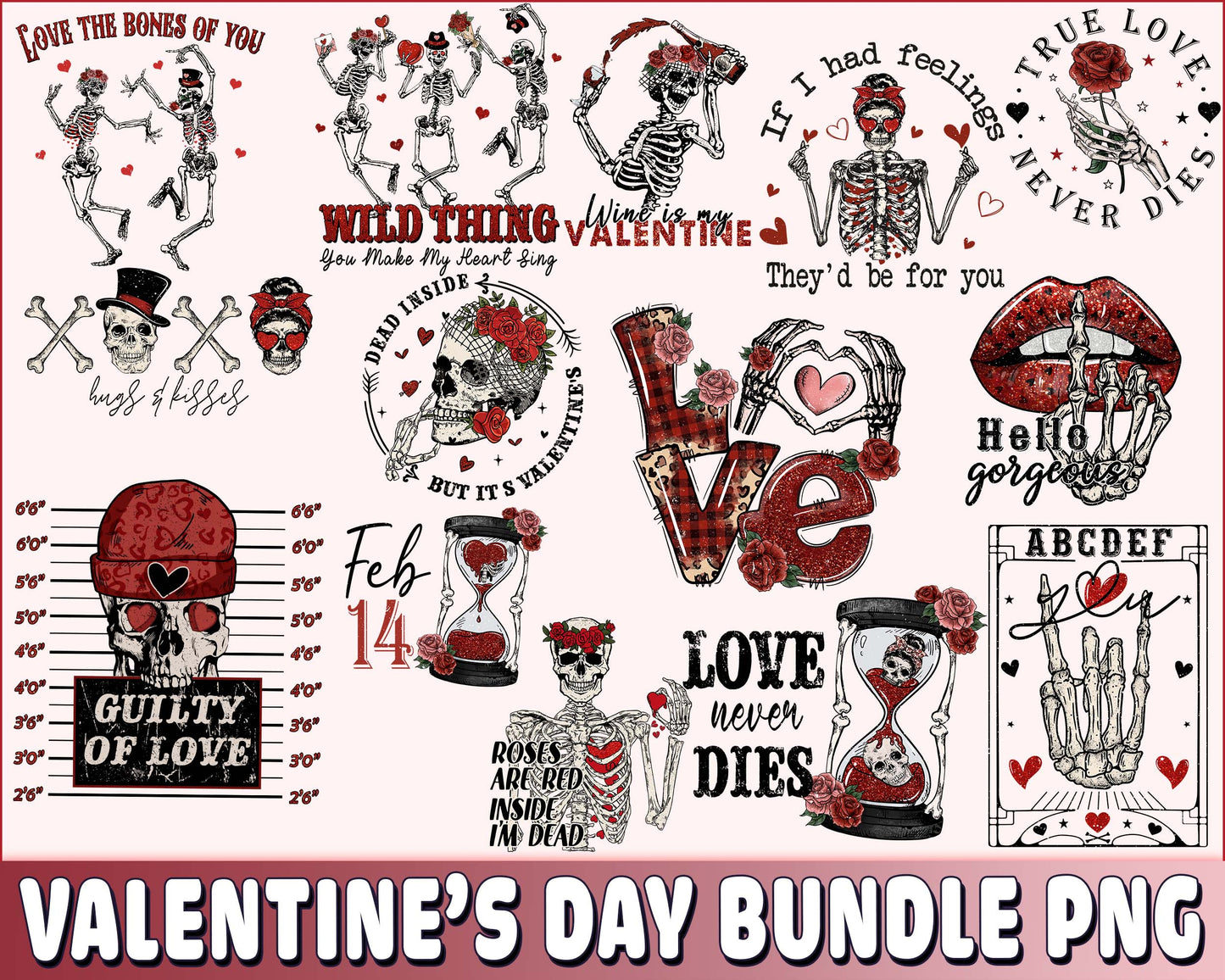 Skeleton Valentines Day PNG, Valentine's day Sublimation, Valentines Day Sublimation bundle, Valentine Day love sublimation ,Valentine day PNG bundle , Silhouette, Digital download , Instant Download