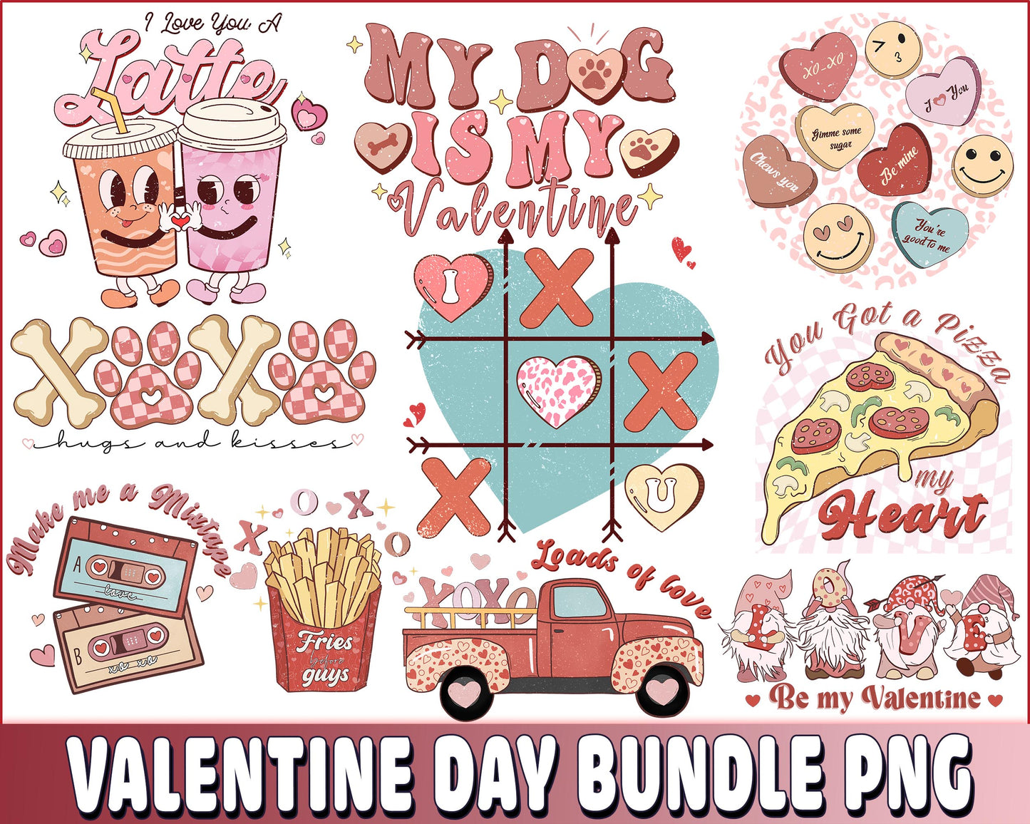 Valentine Day bundle PNG , Mega Valentine day PNG bundle , Silhouette, Digital download , Instant Download