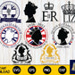 Queen Elizabeth II Bundle Svg ,God Save The Queen svg , Mega Bundle Elizabeth II svg dxf eps png, cricut , for Cricut, Silhouette, digital download
