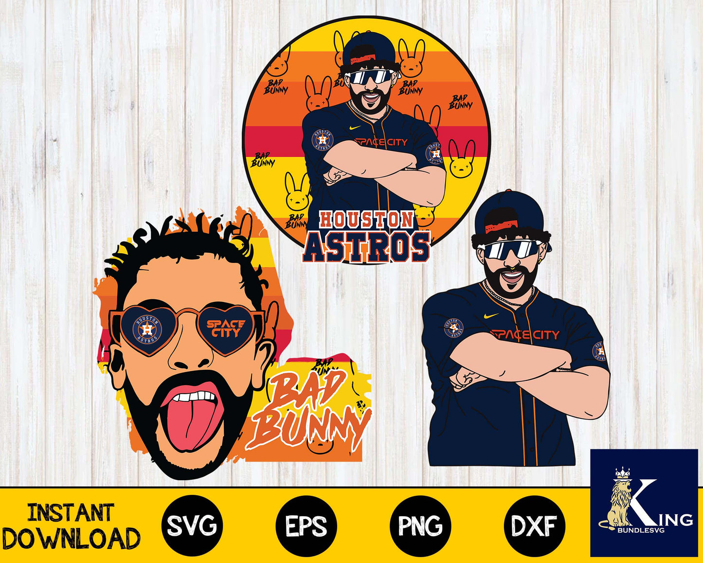 Houston Texas Bad bunny svg,  Mega Bundle bad bunny svg eps png, for Cricut, Silhouette, digital, file cut