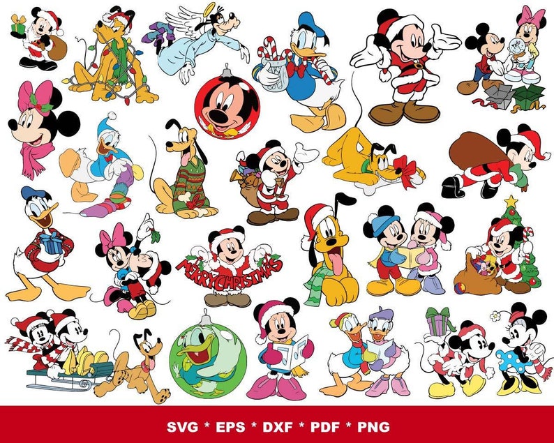 1500+ file Disney Bundle Christmas svg,christmas disney svg eps png, for Cricut, Silhouette, digital, file cut